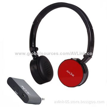Colorful Wireless Headphones with Small Transmitter for PCs